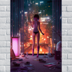 Affiche Night City Néon