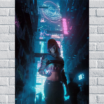 Affiche Rétrowave Cyberpunk