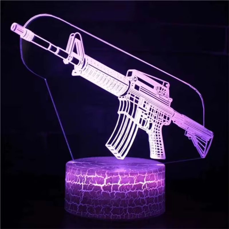 Lampe 3D Gaming Rifle