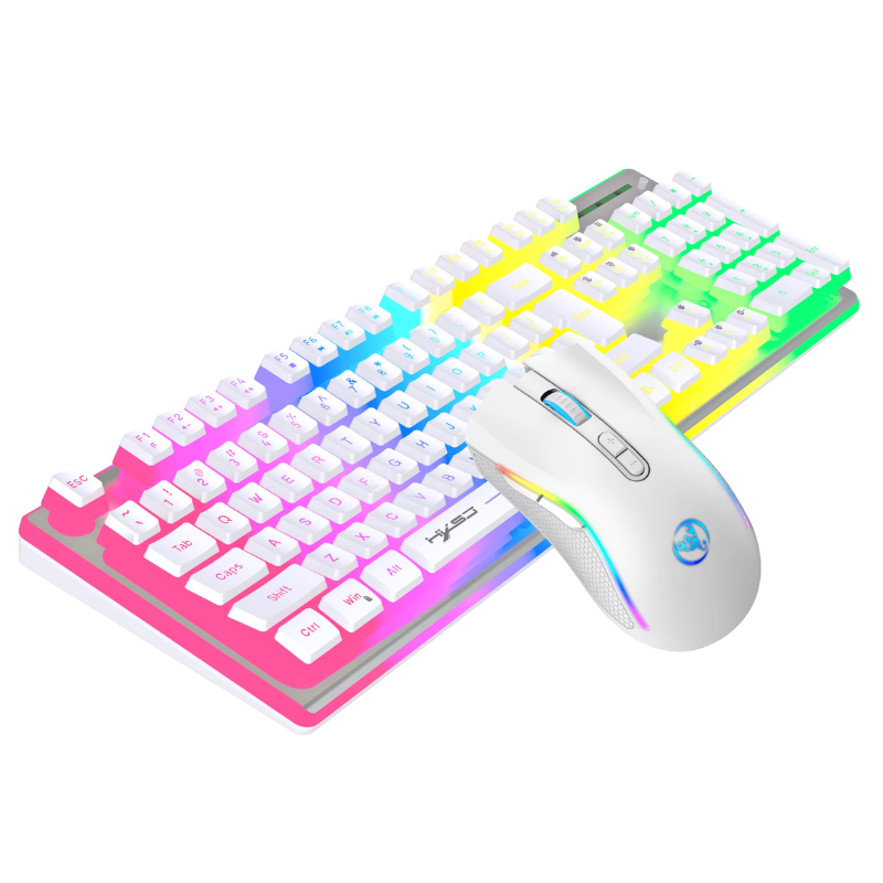 Wireless Keyboard and Mouse Blanc